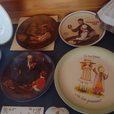 Nice Assortment of Home Decor includes Delft Blue, Royal Daulton, Norman Rockwell and Holly Hobbie