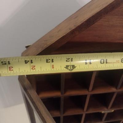 Solid Wood House Shaped Double Glass Door Shadow Box