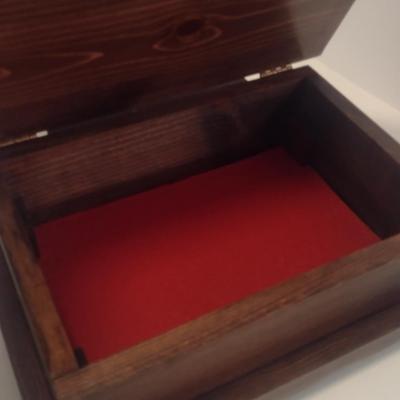 Painted Carved Wood Duck Decoy Storage Box