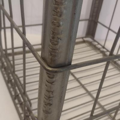 Arcadia Dairy Metal Milk Bottle Crate