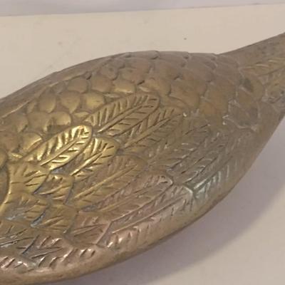 Large Solid Brass Duck Decoy