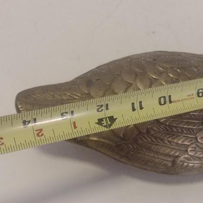 Large Solid Brass Duck Decoy
