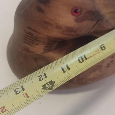 Hand Carved Wood Duck Decoy Marked on Bottom