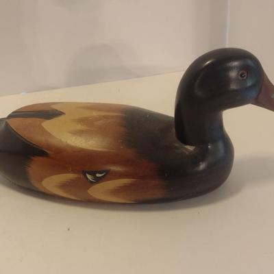 Hand Carved and Painted Wood Duck Decoy