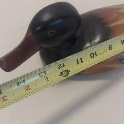 Hand Carved and Painted Wood Duck Decoy