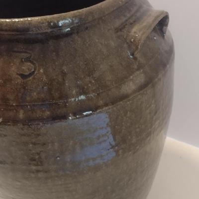 Vintage Alkaline Glaze #3 Hand Turned Pottery Jug