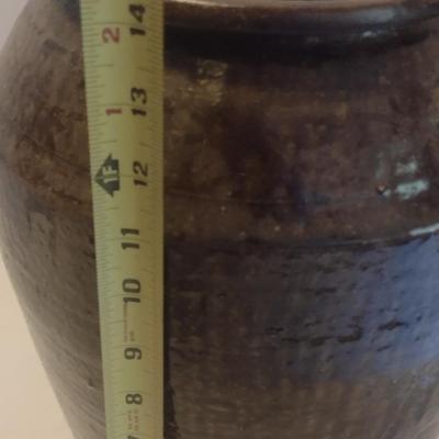 Vintage Alkaline Glaze #3 Hand Turned Pottery Jug