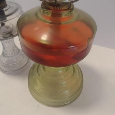 Pair of Glass Oil Lanterns