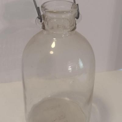 Vintage Glass Dairy Bottle