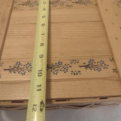 Crafted Oak Splint Wood Pic Nic Basket Basketville Putney, Vermont
