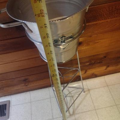 Blue Bird Aluminum Ice Bucket with Metal Stand