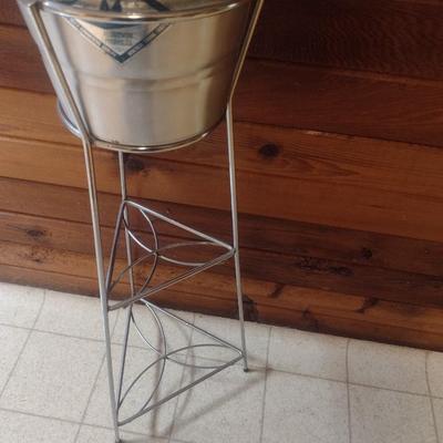 Blue Bird Aluminum Ice Bucket with Metal Stand