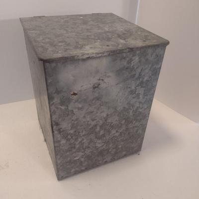 Vintage Metal Dairy Bottle Porch Box
