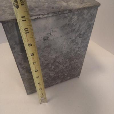 Vintage Metal Dairy Bottle Porch Box