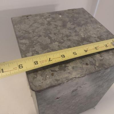 Vintage Metal Dairy Bottle Porch Box
