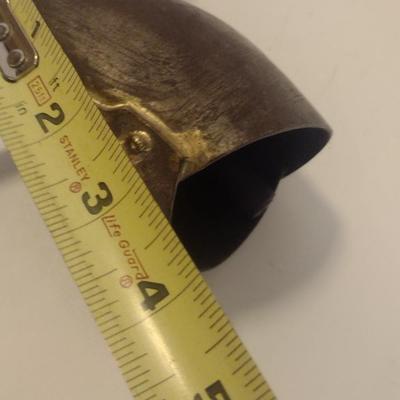 Large Metal Cowbell with Leather Collar