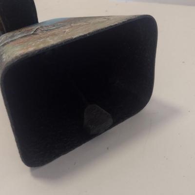 Large Metal Painted Cowbell with Leather Collar