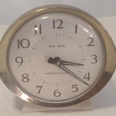 Pair of West Clox Alarm Clocks Baby Ben and Big Ben