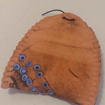 Decorative Studio Pottery Wall Pocket by S. Oberlin