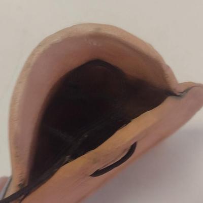 Decorative Studio Pottery Wall Pocket by S. Oberlin