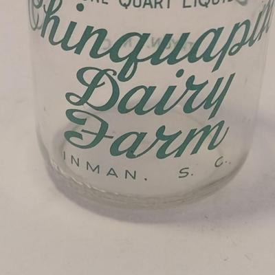 Vintage Chinquapin Dairy Farm Milk Bottle Inman, SC and Tryon, NC