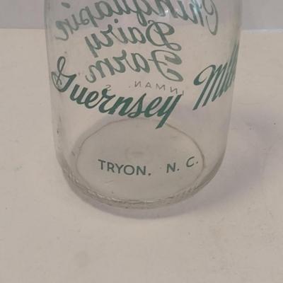 Vintage Chinquapin Dairy Farm Milk Bottle Inman, SC and Tryon, NC