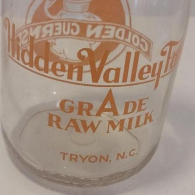 Vintage Hidden Valley Farms Milk Bottle Tryon, NC