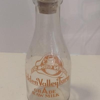 Vintage Hidden Valley Farms Milk Bottle Tryon, NC