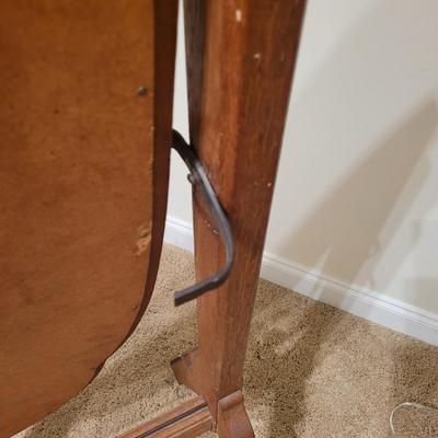 Wooden Standing Mirror and Footstool (UGB3-EL)