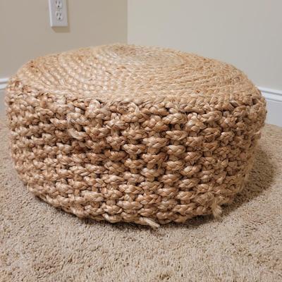 Four Tan Jute Ottomans (UGB3-EL)
