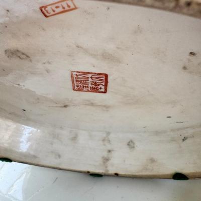 Sheffield Silver plate mirror display plate, Chinese Tureen