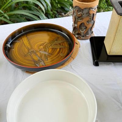 Japanese and MCM USA flower arrnaging Vases Ikebana