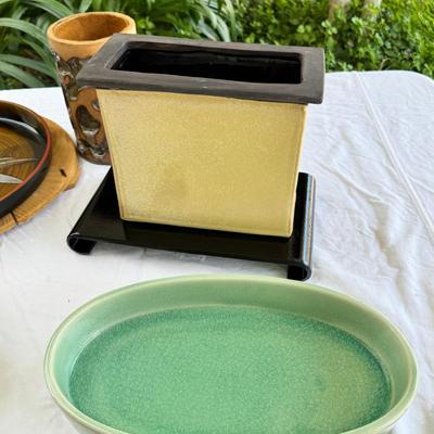 Japanese and MCM USA flower arrnaging Vases Ikebana