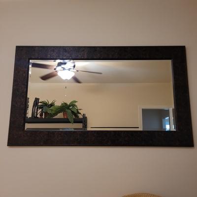 Large Embossed Design Beveled Wall Mirror (UGB3-EL)