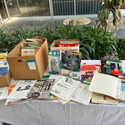 3 large boxes full of Industrial tool catalogs