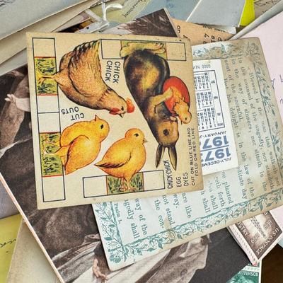 Sleeved stamps sets and individual Vintage greeting cards all occasions