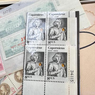 Sleeved stamps sets and individual Vintage greeting cards all occasions