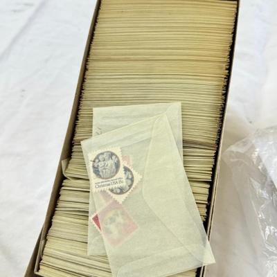 Sleeved stamps sets and individual Vintage greeting cards all occasions