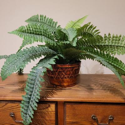 Carved Wooden Sculptures and Faux Plants (UGB3-EL)