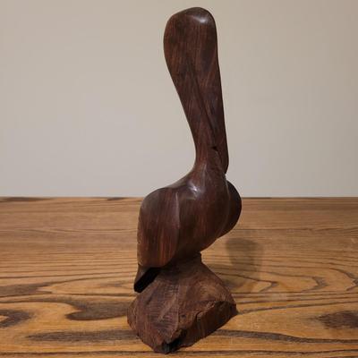 Carved Wooden Sculptures and Faux Plants (UGB3-EL)