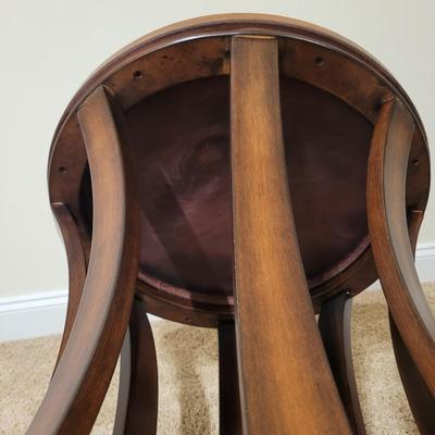 Contemporary Round Slatted End Table (UGB1-EL)