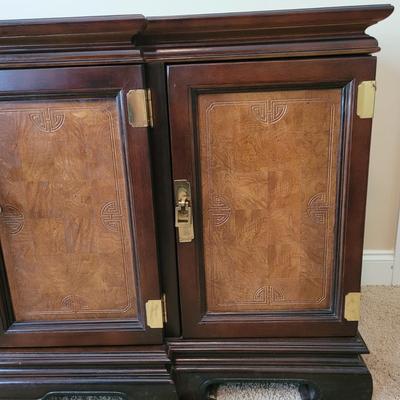 Chinoiserie Wood Credenza with Brass Hardware (UGB1-EL)
