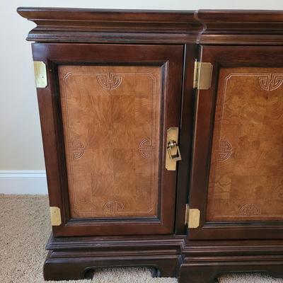 Chinoiserie Wood Credenza with Brass Hardware (UGB1-EL)