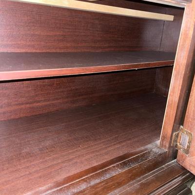 Chinoiserie Wood Credenza with Brass Hardware (UGB1-EL)