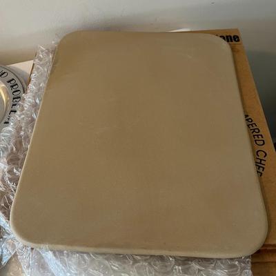 Mixed Lot-Light House, Candles, Plates and Pampered Chef Stone (G)
