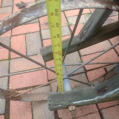 Vintage Flatbed Steel Wheeled Wheelbarrow
