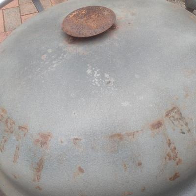 Clay Pan Outdoor Firepit with Stainless Steel Stand
