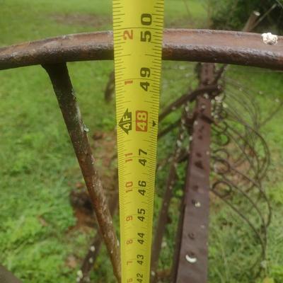 Antique Double Wheel Hay Rake