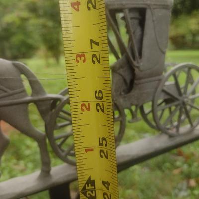 Vintage Amish Horse Drawn Carriage Weathervane with Directionals