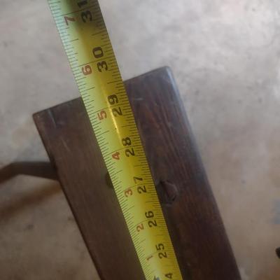 Antique #11 Tobacco Grinder Mounted on Homemade Work Bench